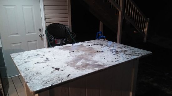 DECK BY DOCK GRANITE COUNTER LAKE HOUSE APPLE VALLEY HOWARD OHIO